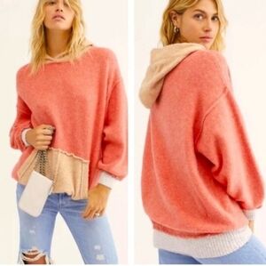 Free People Rough Cut Fuzzy Hoodie